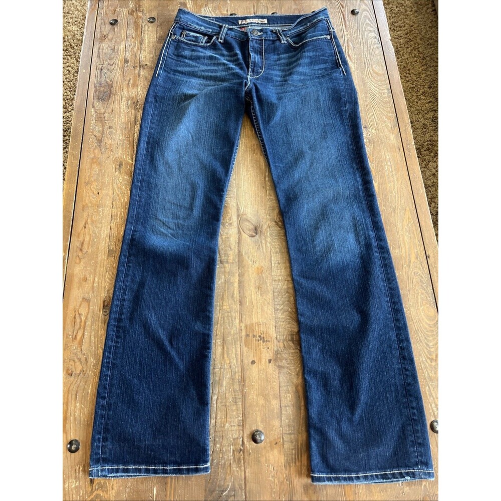 Buckle BKE Womens Drew Boot Cut Jeans Sz W 29 L 33.5 Dark Wash Denim Stretch